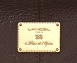 LANCEL - Pochette de dame en cuir taupe,