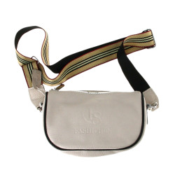 Sac de dame à bandoulière, cuir blanc gr