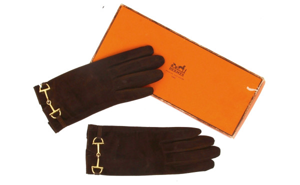 HERMES Paris - Paire de gants femme en c