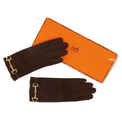 HERMES Paris - Paire de gants femme en c
