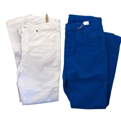 DENIM STUDIO - 2 pantalons femme en toil