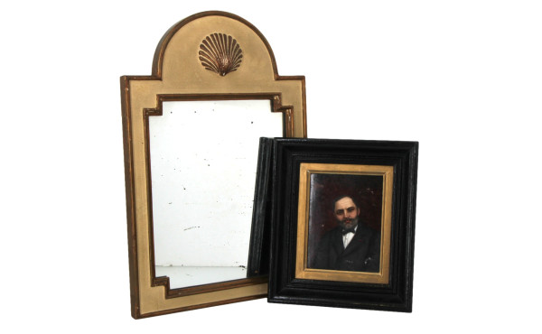 "Portrait d'homme", plaque de porcelaine
