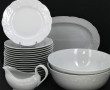 Service de table en porcelaine blanche d