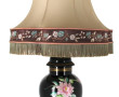 Potiche montée en lampe en porcelaine no