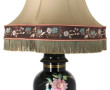 Potiche montée en lampe en porcelaine no