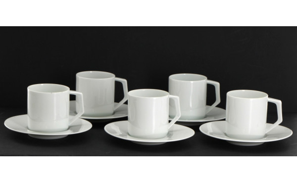 LIMOGES Manufacture Royale - 5 tasses à 