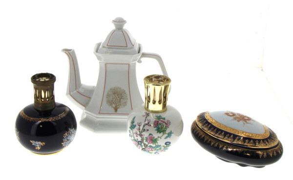 Deux lampes BERGER dont une en porcelain
