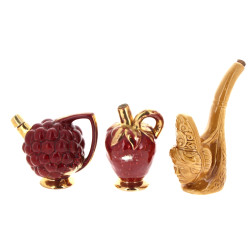 HB QUIMPER - Trois bouteilles à liqueur 