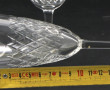 Service de verres à pied en cristal à dé