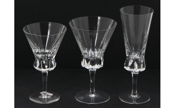 BAYEL - Ensemble de verres à pied en cri