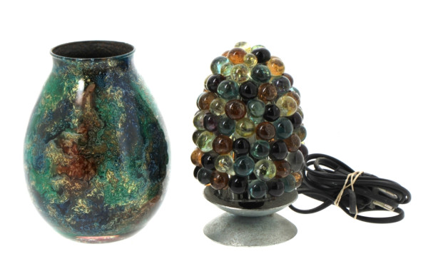 LAQUE LINE - Vase en verre décor intérie