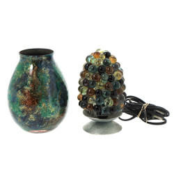 LAQUE LINE - Vase en verre décor intérie