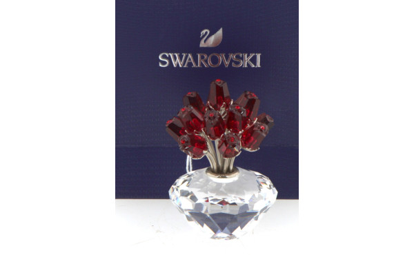 SWAROVSKI - Bouquet de roses en cristal 