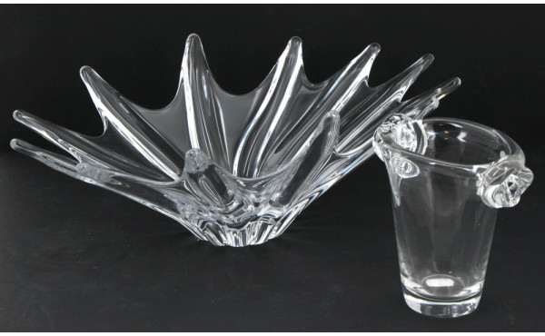 DAUM France - Petit vase en cristal tran