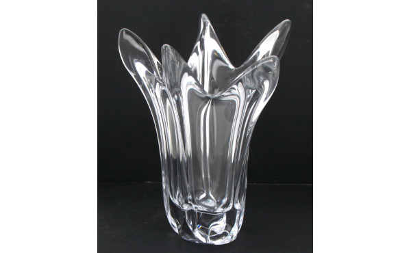 DAUM France - Grand vase en cristal tran