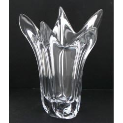 DAUM France - Grand vase en cristal tran