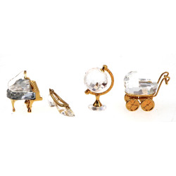 SWAROVSKI - Lot de 4 sujets miniatures e