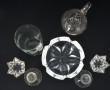 Lot de verrerie comprenant un vase roule