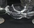 Lot de verrerie comprenant un vase roule