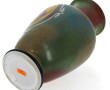 Vase en opaline peinte à décor d'iris po