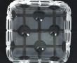 Vide-poche en cristal transparent et cri