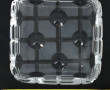 Vide-poche en cristal transparent et cri