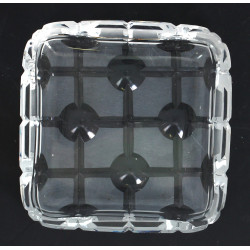 Vide-poche en cristal transparent et cri