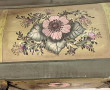 Malle ancienne en bois et ferrure, décor