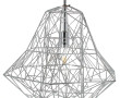 Suspension contemporaine en fil de fer c