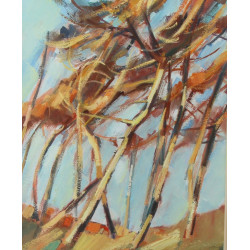 Jean LE MERDY (1928-2015) "Paysage aux a