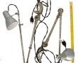 2 lampes vintages d'atelier articulées, 