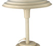 Lampe en métal laqué crème des années 80
