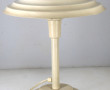 Lampe en métal laqué crème des années 80