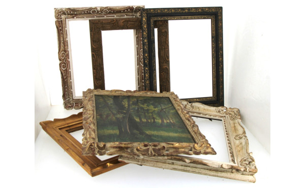 Lot de 6 cadres anciens dont style Napol