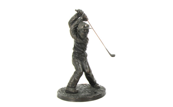 Golfeur, sujet décoratif en résine, pati