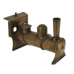 Objet en laiton en forme de locomotive, 
