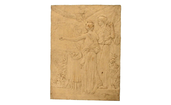 Plaque ou modèle préparatoire en terre c