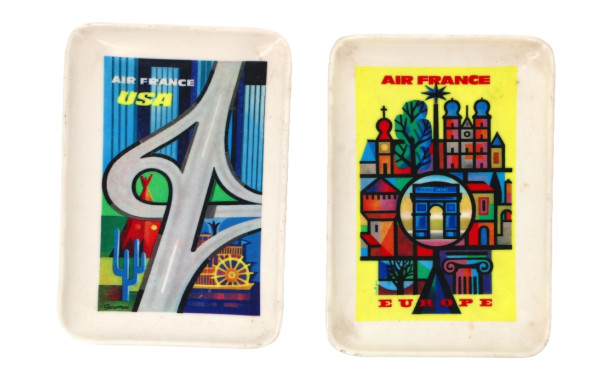 AIR FRANCE - Deux vide-poches publicitai