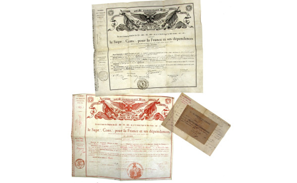 FRANC-MACONNERIE - 2 diplômes maçonnique