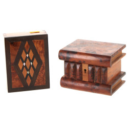 Lot de 2 coffret dont un en loupe en tro
