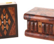 Lot de 2 coffret dont un en loupe en tro