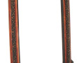 Miroir en bois et stuc à patine cuivré e