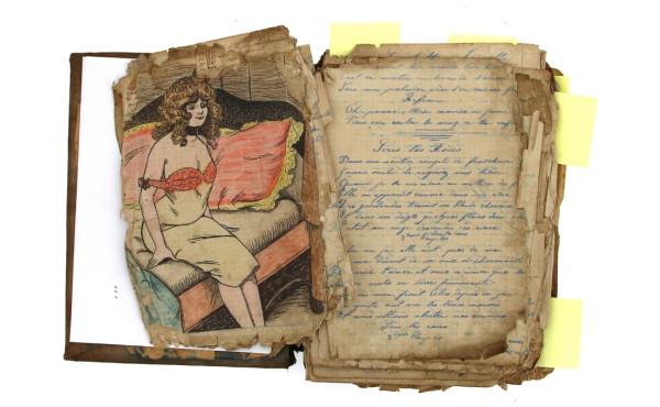 Rare recueil de chansons manuscrites, pa