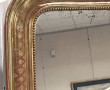 Miroir XIXème en bois et stuc doré, H 11