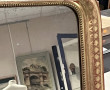 Miroir XIXème en bois et stuc doré, H 11