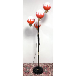 Lampadaire des années 50 à 4 bras, globe