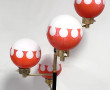 Lampadaire des années 50 à 4 bras, globe