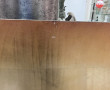 Grand panneau décoratif en bois peint à 