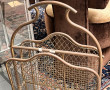 Porte revue en laiton tubulaire et grill
