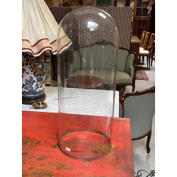 Globe en verre rond H. 51 x 20,5 cm